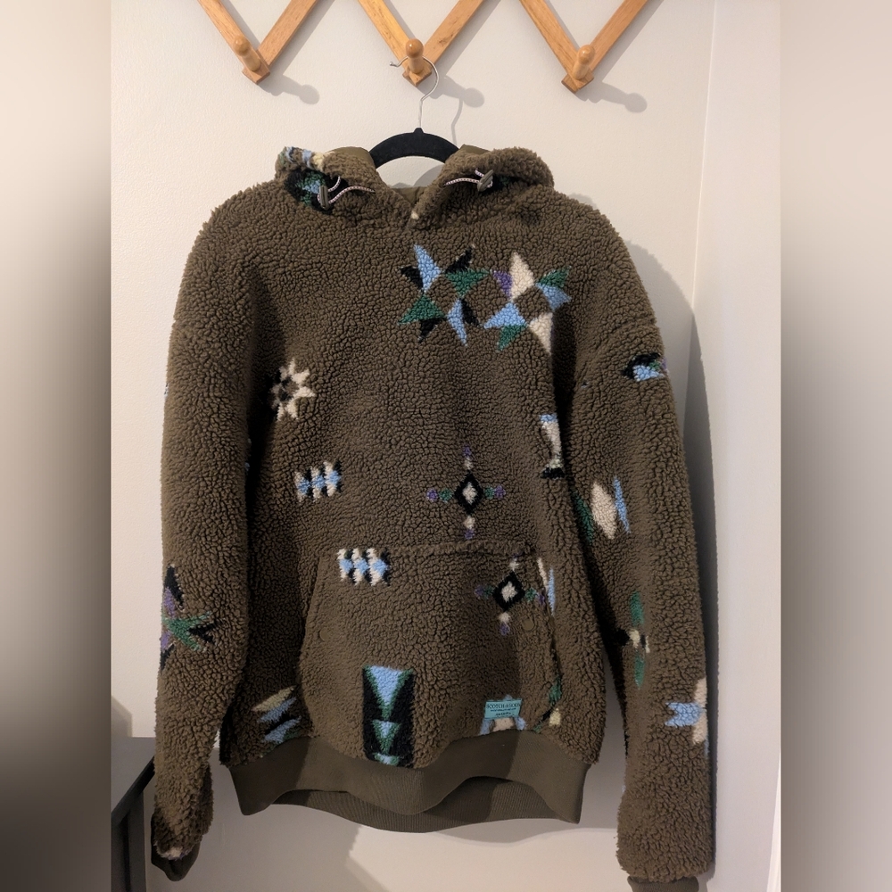 Scotch & Soda Brown Sherpa Jacket